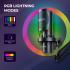 BOYA K9 RGB Gaming Condenser Mic Kit with Pop Filter, Shock Mount, Cover & USB-C Cable – Ideal Podcast Mic Set for Podcasting, Streaming and Gaming (Black)